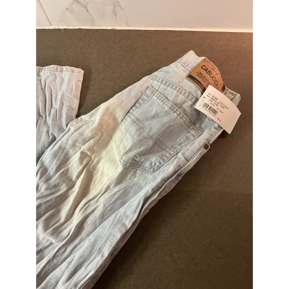 Casucci Women Light Wash Denim Jeans Straight Leg Blue DIANE 1161/CW28 Size 26 - Picture 3 of 7